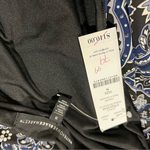 WHBM rhinestones embellished long sleeve midi dress - Picture 9 of 11